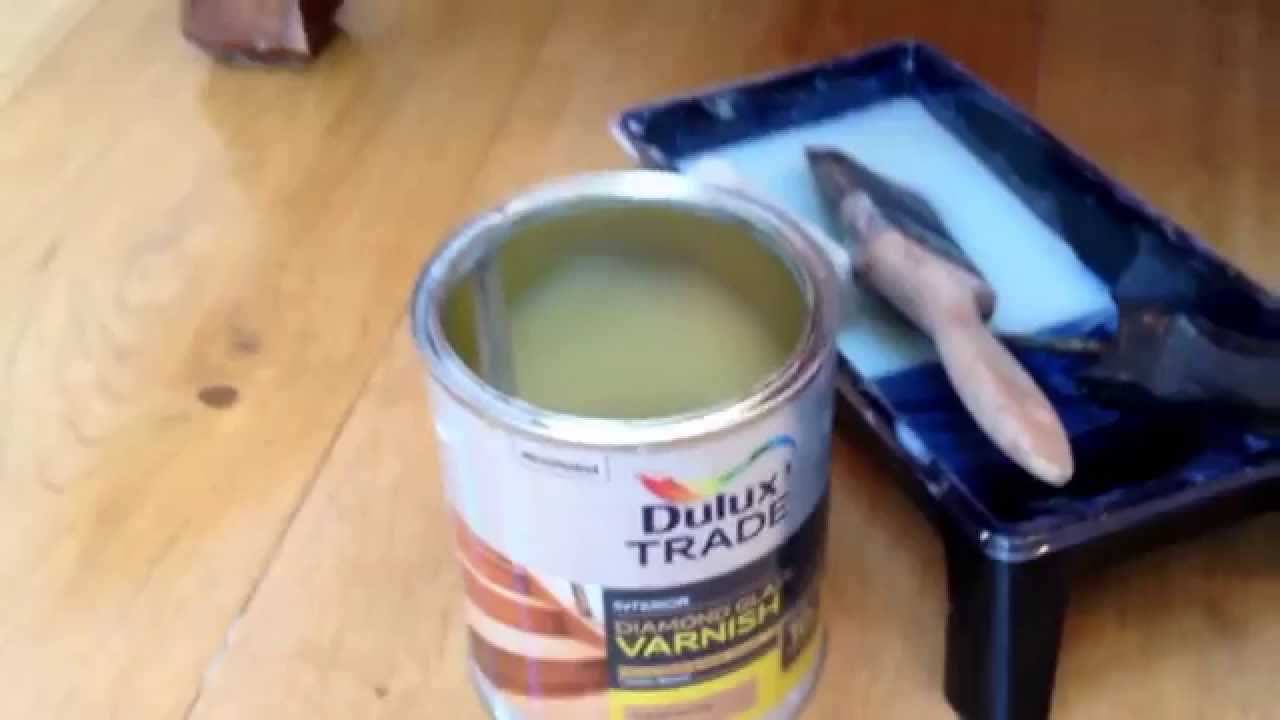 Refinishing Kitchen Wood Floor Part 4 Varnishing With Diamond