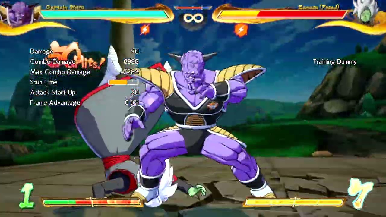 Ginyu combo from a shoulder tackle off the wall