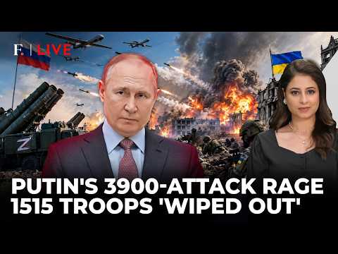 Russia's Brute Drone-Missile Blitz On Ukraine; 1515 Troops 'Killed' In 24 Hours | Firstpost Live