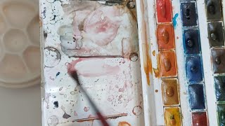 watercolor for beginners  شروع آبرنگ مبتدی قسمت 1🍷 screenshot 5