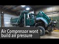 Mack _ Cummins air compressor won’t build air pressure