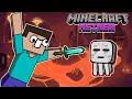 Minecraft nether resumido con muequitos