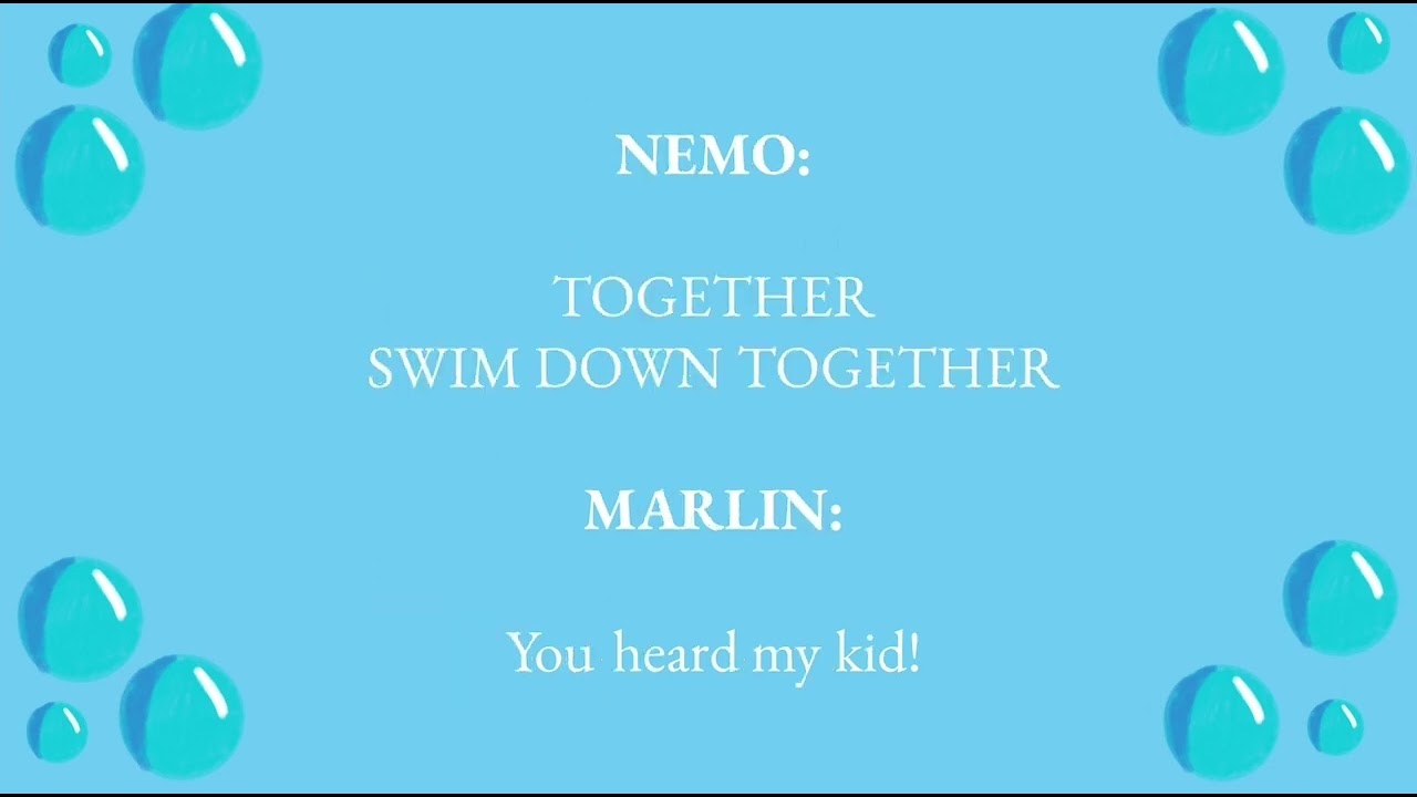 Just Keep Swimming Together Lyrics - Finding Nemo Jr.