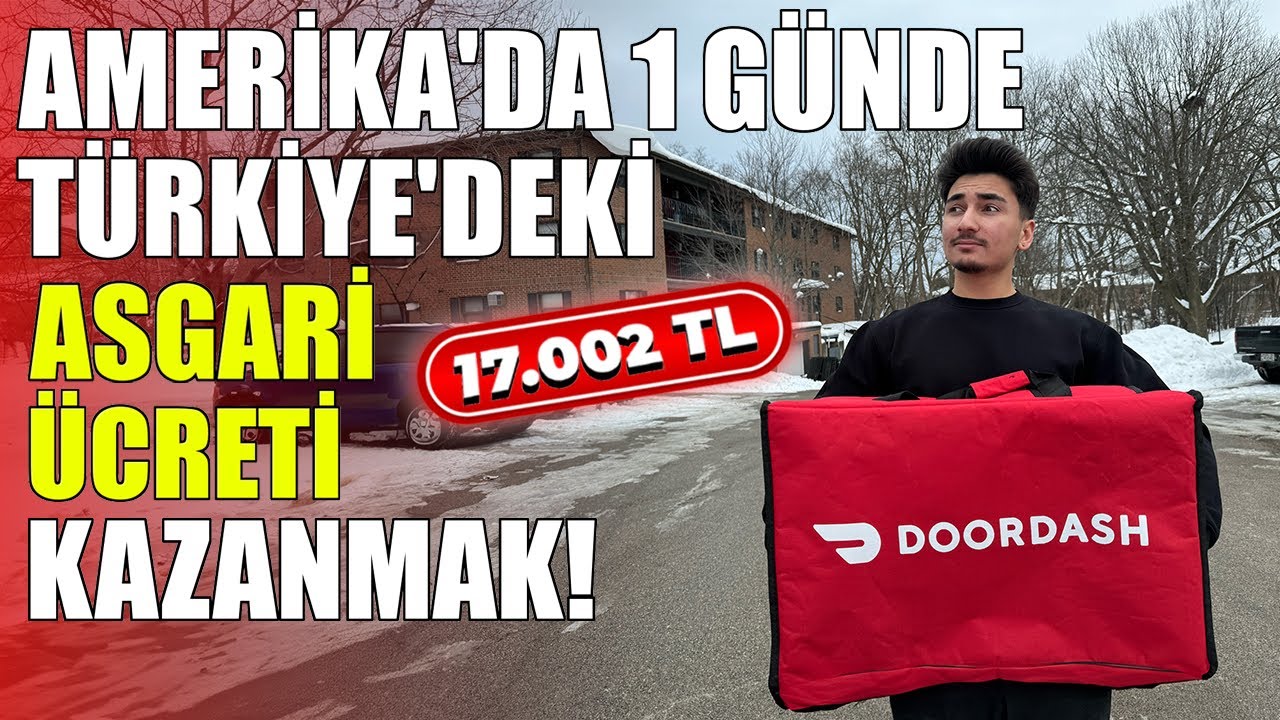 24 SAAT DURMADAN DOORDASH YAPMAK! Amerika'da Tam 24 Saat Boyunca Doordash Yaptım! Ne Kadar Kazandım?