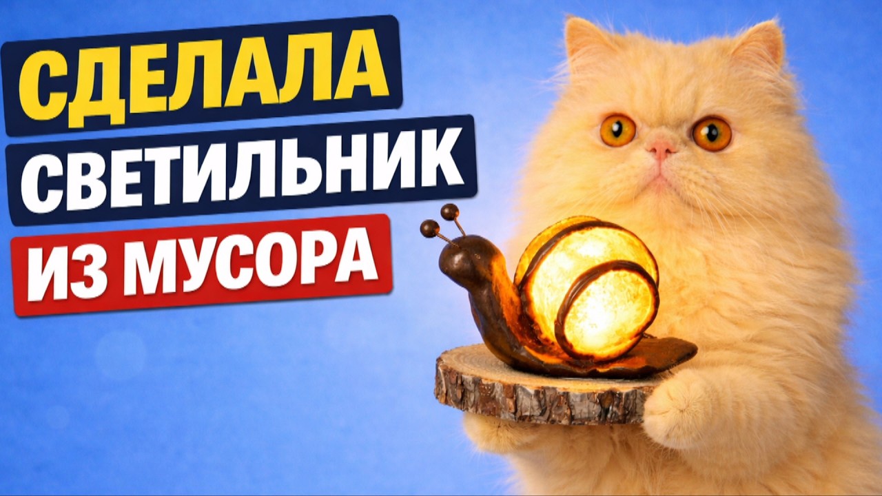 Светильник Улитка своими руками