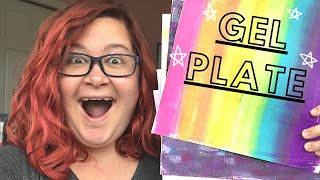 Easy Backgrounds Using a Gel Plate