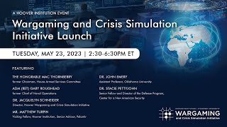 Famous Wargaming and Data: From History to Contemporary Policy  |  Session 3 | Hoover Institution Wealth