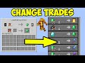 Minecraft Villager how to change TRADES (EASY)