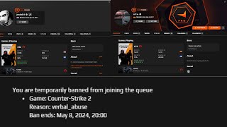 This dramatic situation got us both banned from faceit.com for 2 weeks! Reason : verbal abuse