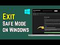 Windows 11 Safe Mode Not Turning Off? FIXED! (Exit Safe Mode Guide 2026)