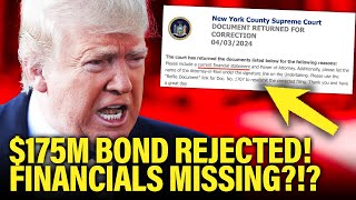 Wow! Court Suddenly REJECTS Trump’s Bond