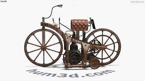 Daimler Reitwagen 1885 3D model by Hum3D.com