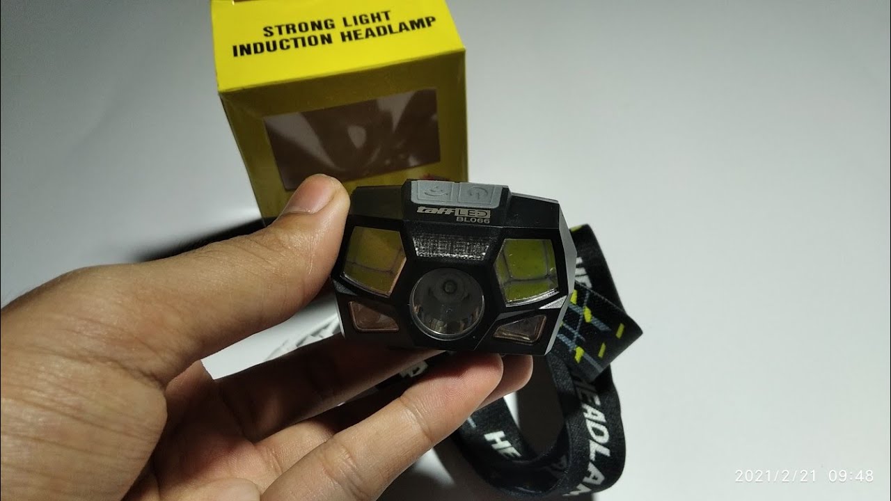Inilah Senter Kepala Dengan Sensor Gerak Taffled BL066