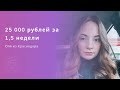 Как сделать 25 000р за 1,5 недели