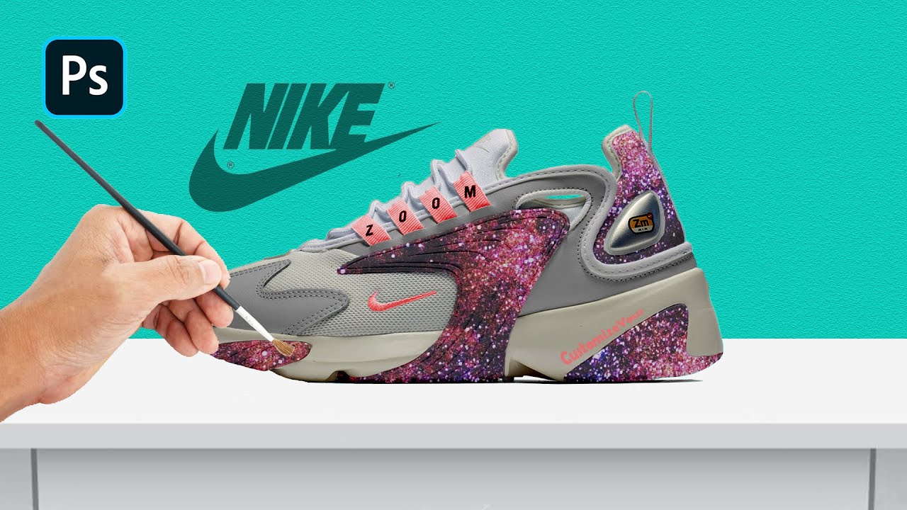 Perfecto negativo rotación Customize Nike Zoom 2K with Photoshop - YouTube