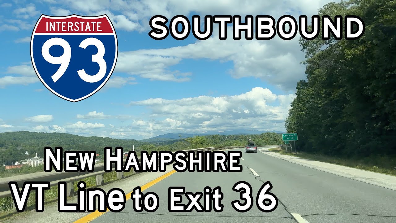 Interstate 93 New Hampshire (VT State Line to Exit 36) Southbound