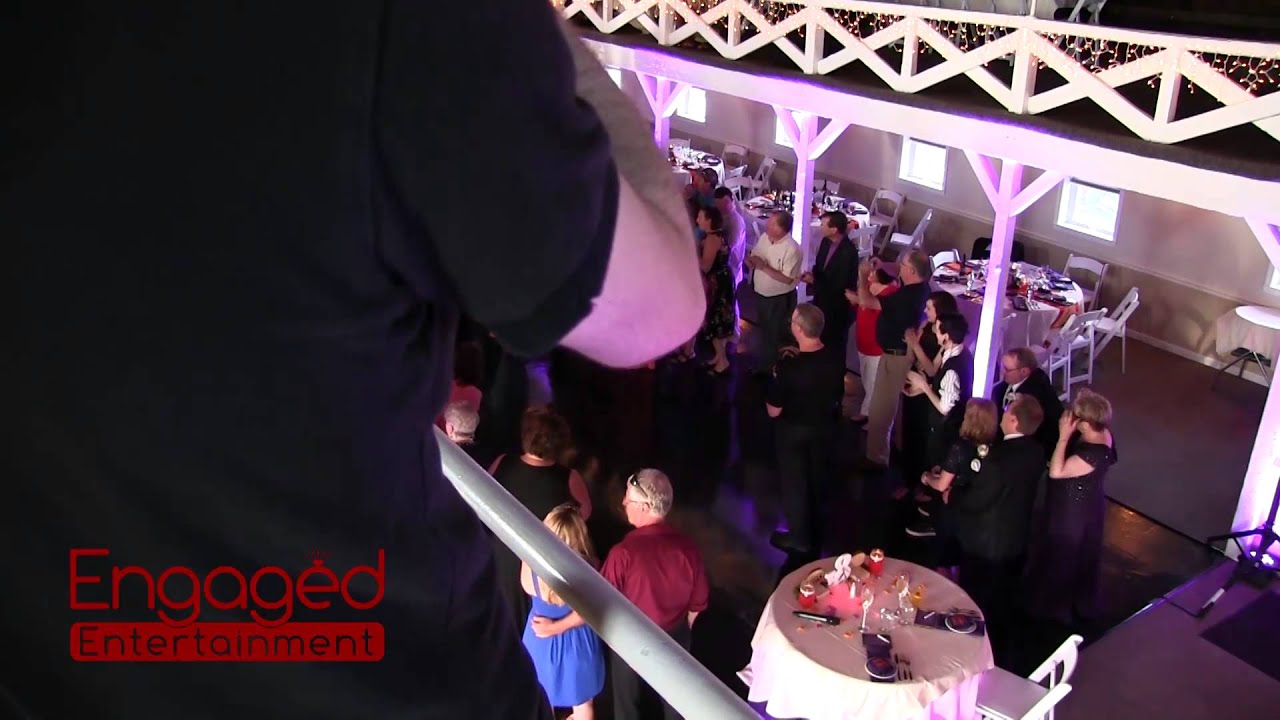 Red Capet Wedding Reception Entrance (Ithaca NY Wedding DJ Engaged Entertainment)
