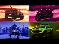 RED MONSTER SUV 🆚 PINK BIKE 🆚 BLUE SPIDER 🆚 GREEN BEAST TRUCK💥 CRAZY BRAINROT | Tiles Hop EDM