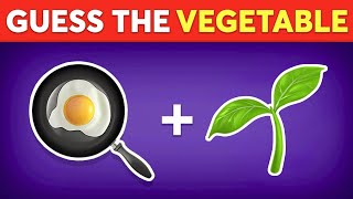 Can You Guess The VEGETABLE by Emojis? 🥕🍆🌶️ | Emoji Quiz
