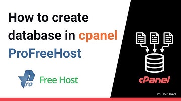 how to create database in cpanel profreehost | Create MySQL Database on ProFreeHost using cPanel
