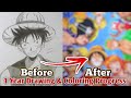 1 Year Drawing & Coloring Progress | 2020-2021 ( Anime Sketchbook Tour )