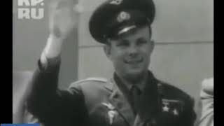 ویدئوی پرتاب یوری گاگارین به فضا و استقبال مردم شوروی از او
