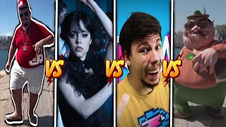 Skibidi bop yes yes yes VS Wednesday Dance VS Mr Beast phonk VS Morshu