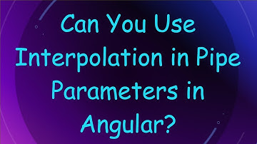 Can You Use Interpolation in Pipe Parameters in Angular?