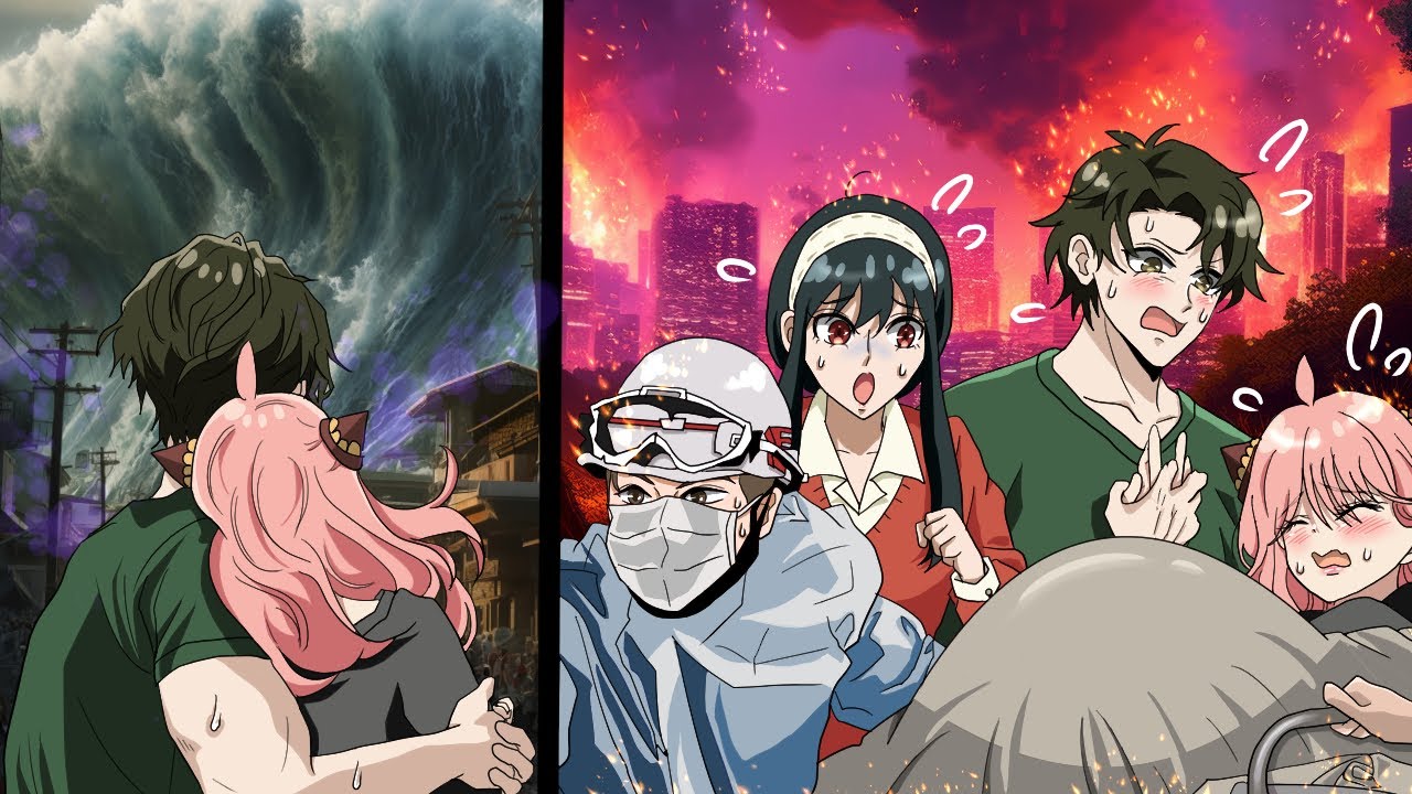 【ダミアニャ成長if】大津波警報の中で出産！被災地で生まれた尊い命！【スパイファミリー アーニャ ダミアン 妊娠 赤ちゃんが生まれる】