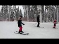 First time downhill skiing in Finland/Esimest korda mäesuuskadel Soomes/Ekaa kertaa rinteessä