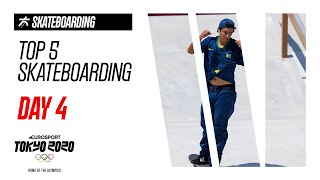 Top 5 | Day 4 - Skateboarding | Jeux Olympiques - Tokyo 2020