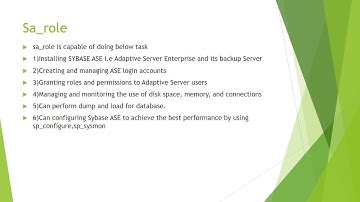 Sybase ASE Tutorial SeriesL1 02