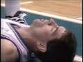 Chris webber drops john stockton on first play of the game