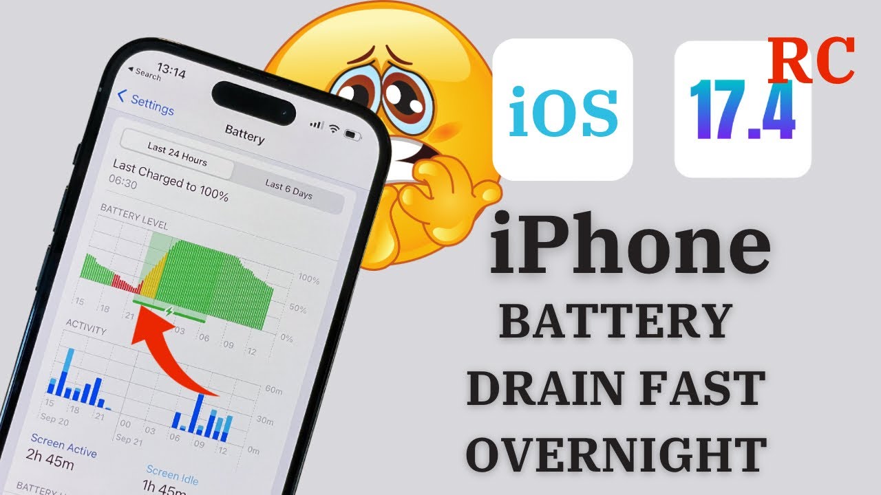 How To iPhone Battery Draining Fast Overnight After iOS 17.4 RC Update ...