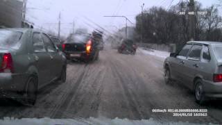 Курск. 18.01.2014 ДТП Сеймский мост