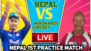 🔴LIVE: Nepal vs Windwards Volcanoes Cricket - 1st T20  | Sandeep Case Live