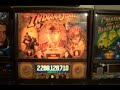 Indiana jones pinball machine  by williams 1993 rare early model plus color dmd