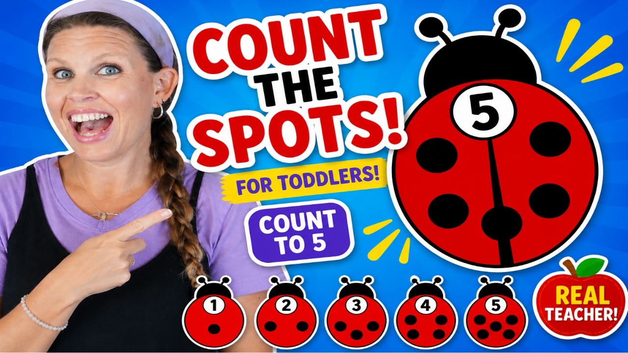 Count the Spots! 🐞 Ladybug Counting for Toddlers (1–5) - YouTube
