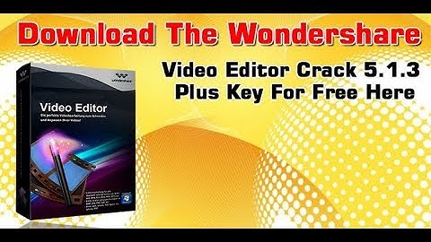How to download Wondershare Video Editor[FULL VERSION] for FREE!!!