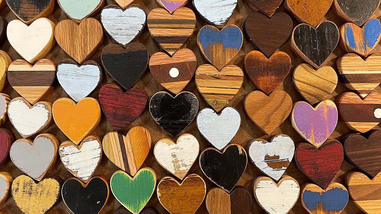 Reclaimed Wooden Hearts