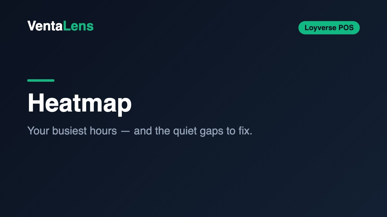 Heatmap — your busiest hours