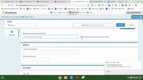 Noodletools Adding Sources