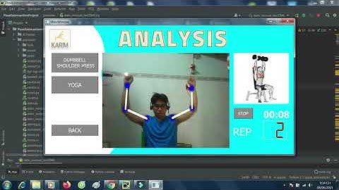 Dumbbell Shoulder Press| GYM TRAINER || PyQt5+OpenCv+MediaPipe