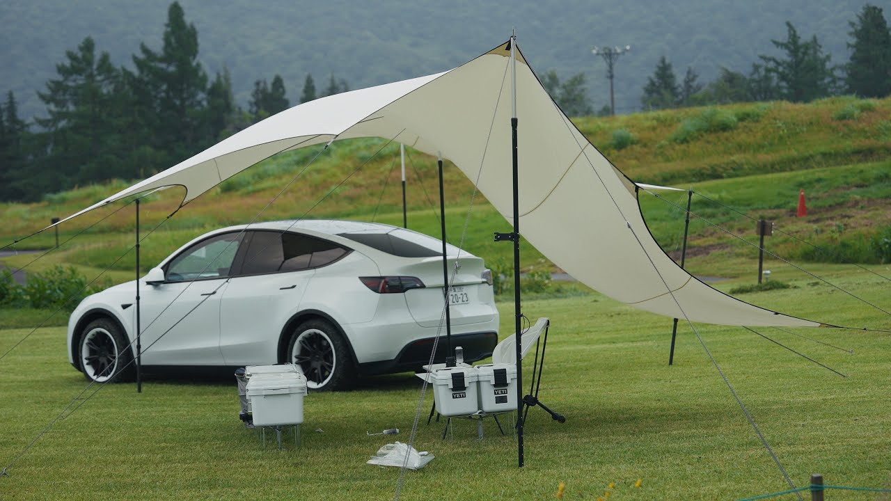 「え、今日行くの？」雨でも決行したテスラキャンプ | 舞子高原オートキャン場 | Ep. 009