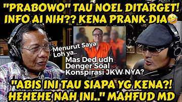 MAHFUD MD, NAH INI BARU INFO A1.. HUKUMAN M4T1⁉️OK, Noel Ya.. DPR MAU JUGA MAS DED⁉️😅