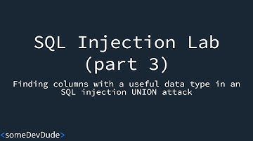 SQL injection Tutorial (Part 3): PortSwigger Academy