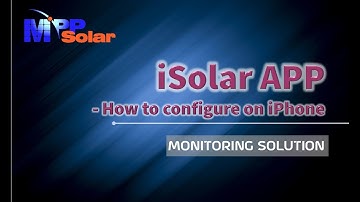 iSOLAR Configuration (LVX 12KW WP)