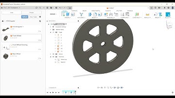 CO2 Dragster in Fusion - Part 4 Front Wheel