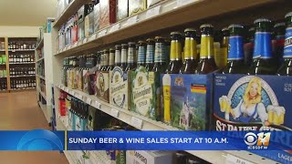 Sunday Beer And Wine Now For Sale Starting At 10 A.M.