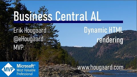 Dynamic HTML Rendering in Business Central